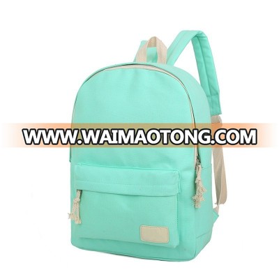 2016 Solid Color Women Backpack High Quality Cute Canvas Backpack Female School Bags For Teenagers Mochila