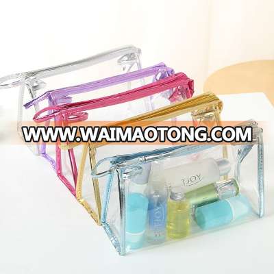 wholesale promotional gift cheap Packaging PVC transparent make up cosmetic bag from China