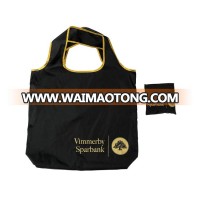 190T polyester cheap foldable shopping bag